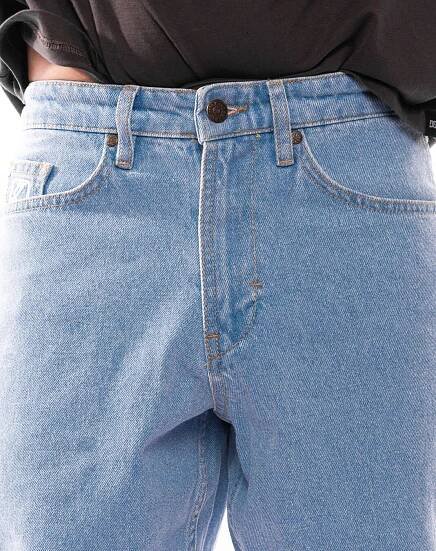 Džíny Karl Kani Small Signature Tapered Five Pocket Denim light blue