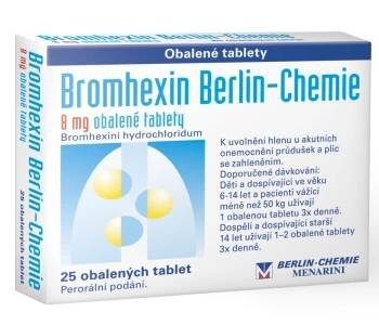 Bromhexin Berlin-Chemie 8mg tbl.obd.25