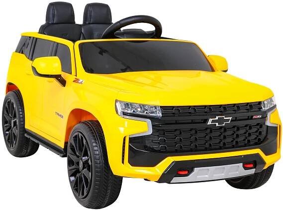 Chevrolet Tahoe Elektrické dětské auto žluté + dálkové ovládání + EVA + rádio MP3 + LED dioda | mujandilek.cz