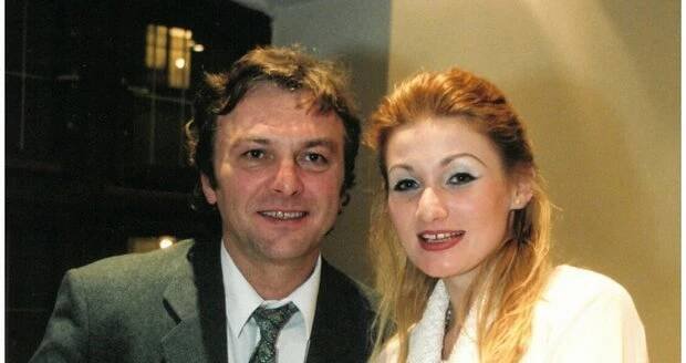 Pavel Trávníček se třetí manželkou Lucií Vrbovou