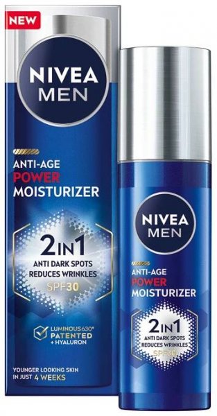 NIVEA MEN ANTI-AGE POWER PLEŤOVÝ KRÉM PRO MUŽE SPF30 50 ML Značka NIVEA Men