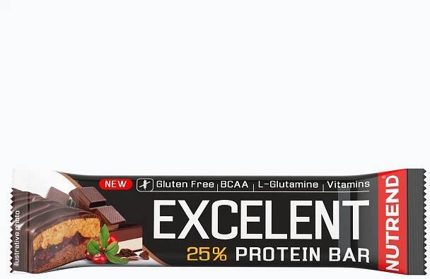 Nutrend Excelent Protein Bar Double 85 g čokoláda/nugát s brusinkami od 39 Kč