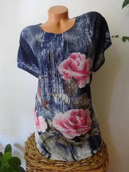 LEHOUČKÉ PRUŽNÉ TRIKO  vel.XXL-XXXL - Dámské oblečení
