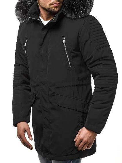 Trendy pánská zimní bunda černá O/88859 - Budchlap.cz