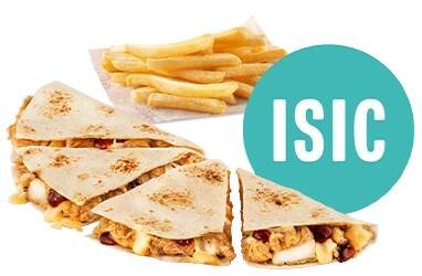 ISIC Qurrito + malé hranolky - cena, propagace, dodávka