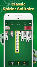 #2. Spider Solitaire Classic Games (Android) Podle: Guru Puzzle Game