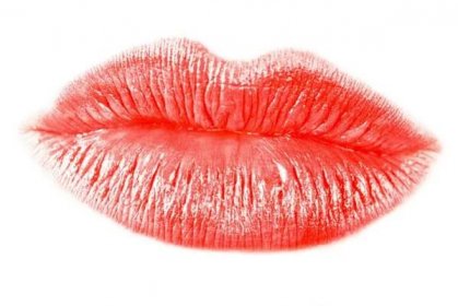 Červené líbací rty v1 — Stock obrázek