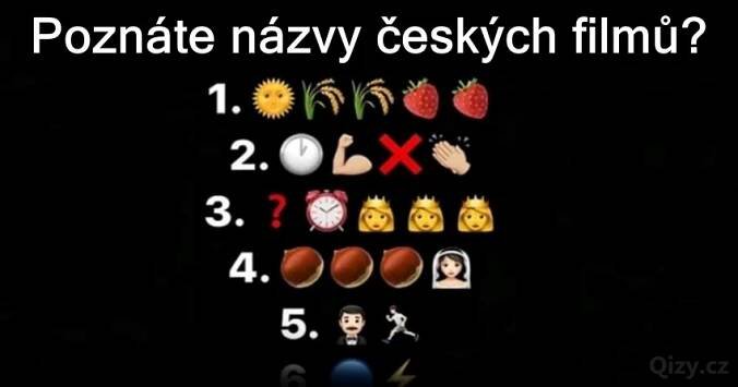 Poznej názvy českých filmů - Filmové hádanky