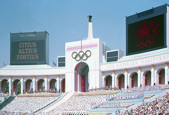 Zahájení LOH v Los Angeles (27. 7 1984)