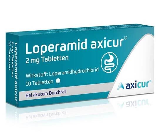 Loperamid axicur® 2 mg Tabletten