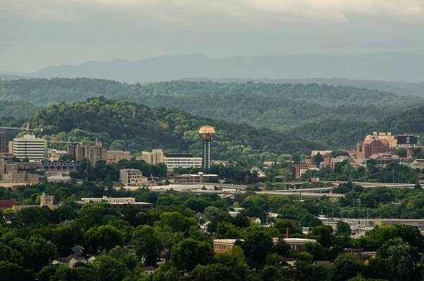 City Landscape View of Knoxville, Tennessee