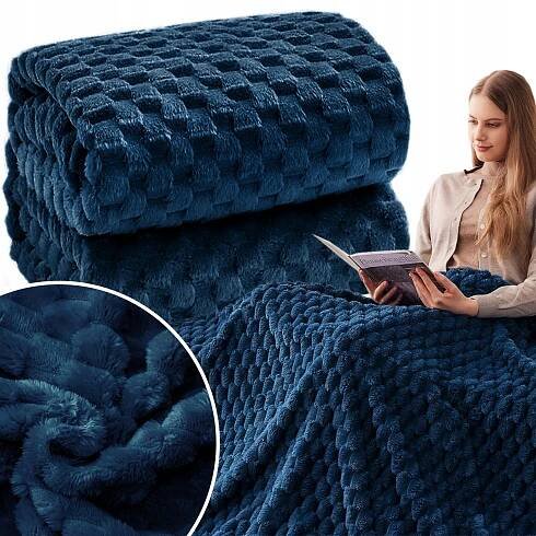 Deka Měkká Extrudovaná Pled Přehoz na postel Pohovka Teplá 200x220