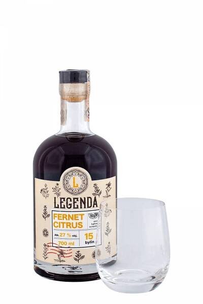 Legenda Fernet Citrus + Pohár - Alkoholonline.sk