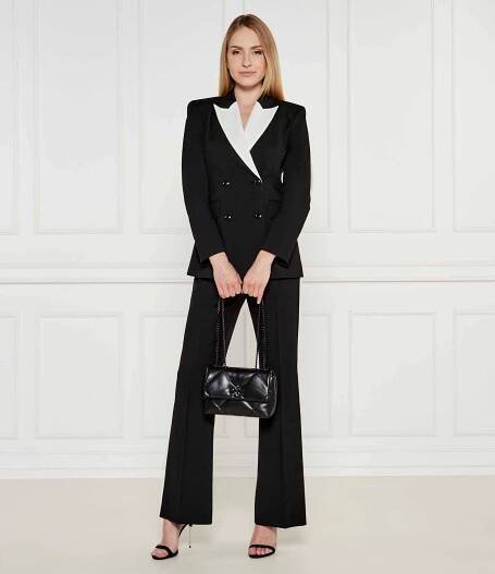 Kůžoná kabelka na rameno Kira Diamond TORY BURCH | černá 170620