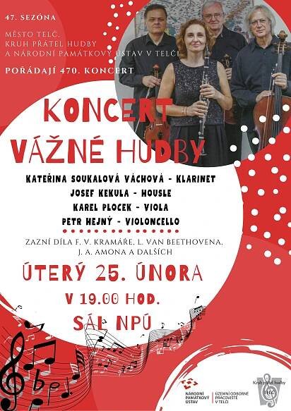 Koncert vážné hudby v Lannerově domě v Telči - ÚOP Telč