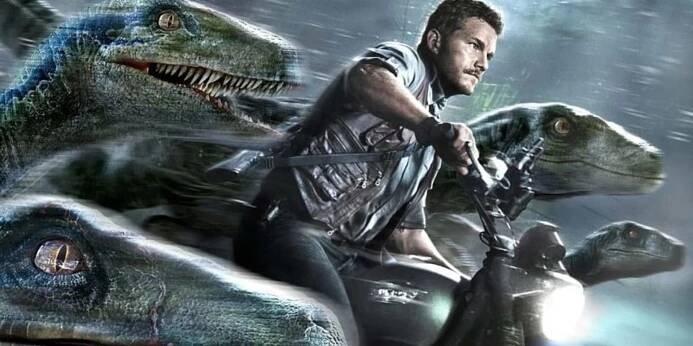 Chris Pratt a jeho raptoři ve filmu Jurský svět