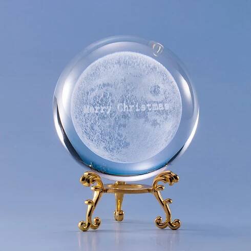 3D Moon Phases Crystal Ball