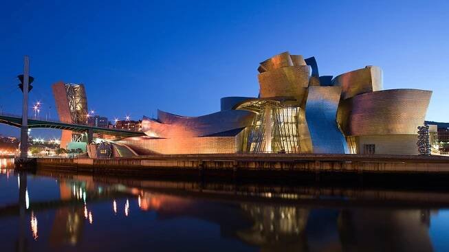 Frank Gehry's Guggenheim Museum Bilbao is 