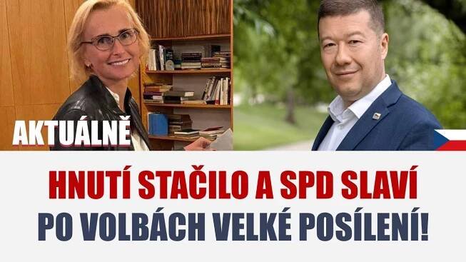 HNUTÍ STAČILO A SPD SLAVÍ PO VOLBÁCH VELKÉ POSÍLENÍ!