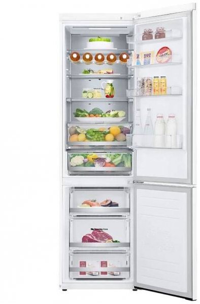 LG Kombinovaná chladnička LG | C | 384 l | Smart invertorový kompresor |DoorCooling+™|Bílá, GBB72SWUCN1