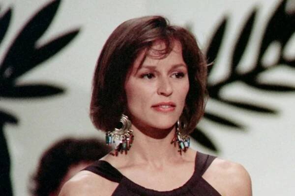 Herečka Christine Boissonová na festivalu v Cannes v roce 1990