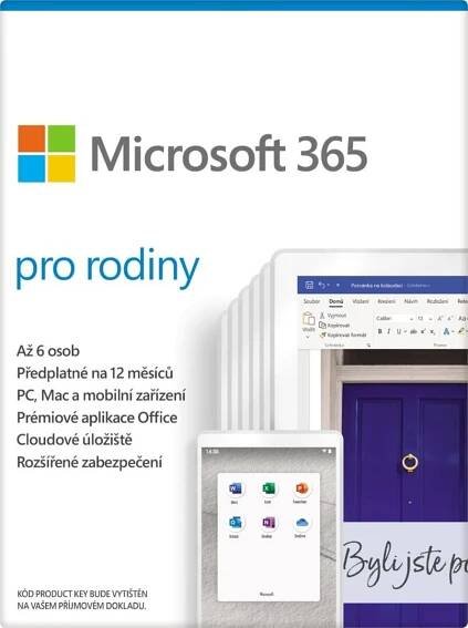 Microsoft 365 pro rodiny, všechny jazyky - elektronická licence