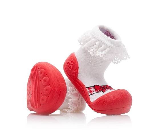 ATTIPAS Botičky Ballet AB01 Red XL vel.22,5, 126-135 mm