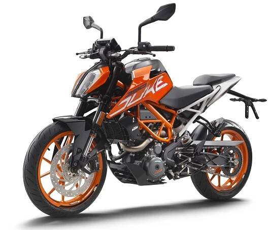 KTM Duke 390 White Background Wallpaper