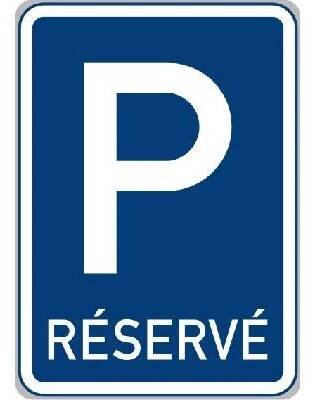 Dopravní Značka IP12 Vyhrazené parkoviště-RÉSERVÉ
