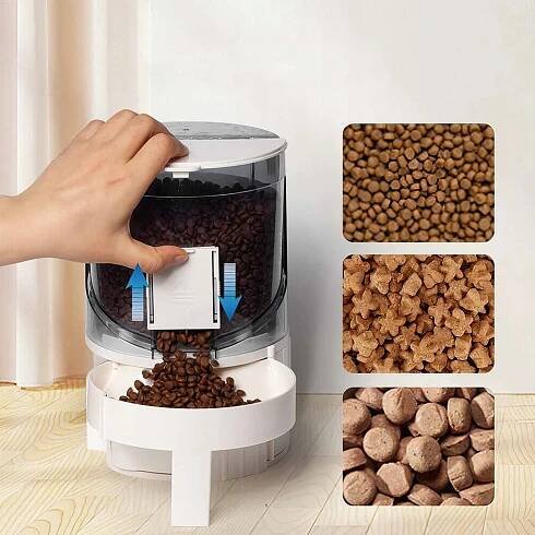 Dávkovač krmiva a vody pro domácí zvířata, 2,3 l Pro Kočky a psa 2 v 1 Průměr 16 cm