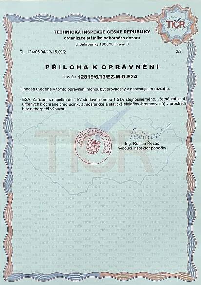 Certifikáty a osvědčení | domacialarm.cz