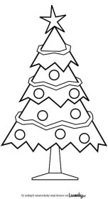 Vánoční strom pro děti omalovánky