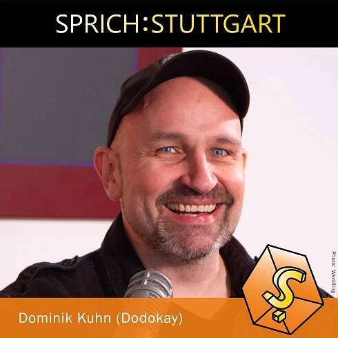 Dominik Kuhn (Dodokay) bei der Podcast Aufzeichnung von SPRICH:STUTTGART
