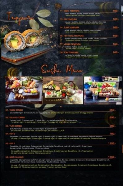 SAM restaurant & sushi bar - info, fotky i menu | spindltest.pshk.cz | Špindlerův-Mlýn.com