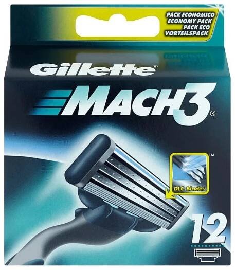 Gillette Mach3 náhradní hlavice 12ks