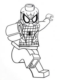 Omalovánky Lego Spiderman pro děti k vytištění a online