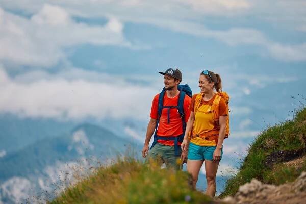 Hiking in the summer in the region Seefeld