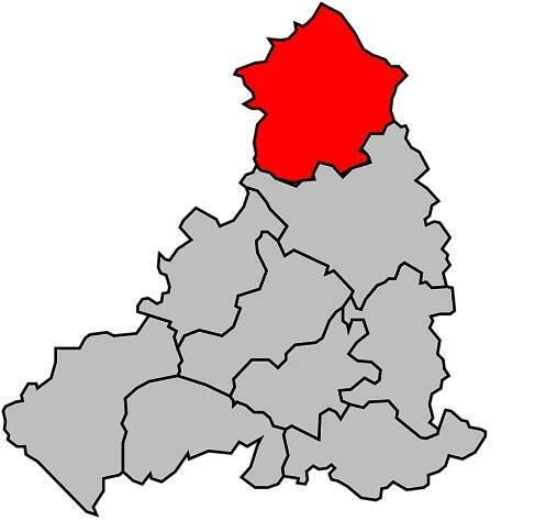Kanton na mapě arrondissementu Fontenay-le-Comte