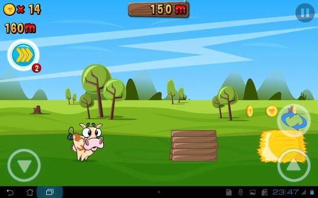 Android hra Run Cow Run! - staňte se krávou! - Fonky.cz
