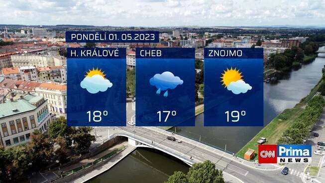 Předpověď počasí (1. 5. 2023)
