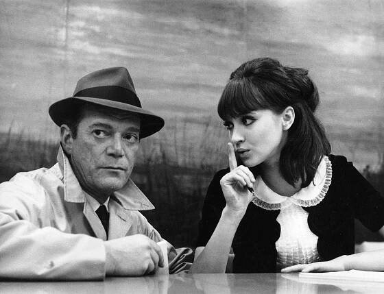 Eddie Constantine, Anna Karina ve filmu Alphaville / Alphaville, une étrange aventure de Lemmy Caution