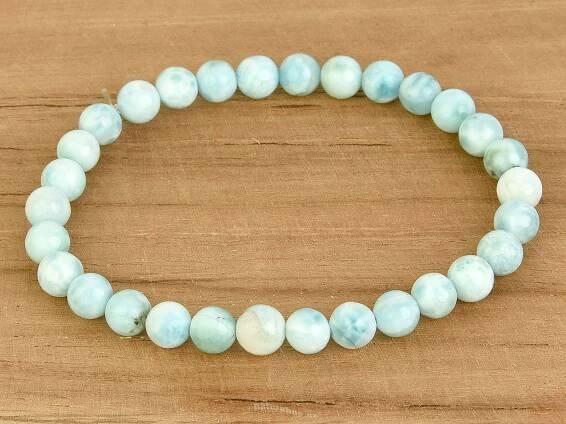 Larimar luxusní náramek kuličky 6mm