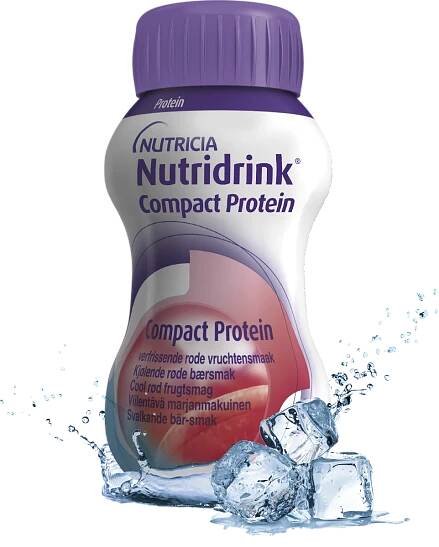 Nutridrink Compact Protein s príchuťou chladivého červeného ovocia 24×125 ml, nápoj