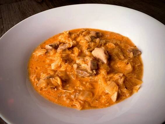 Recept: segedín z kuřecího masa