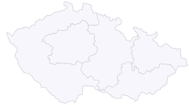 All empty map Czech Republic skeleton