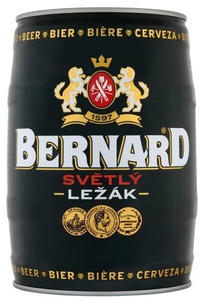 Bernard světlý ležák 12° 5 l (sud)
