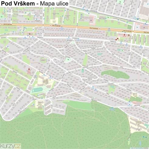 Pod Vrškem - mapy | Kurzy.cz