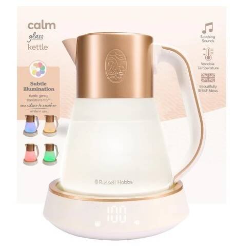 RUSSELL HOBBS Skleněná varná konvice 1.7L LED displej 2400W