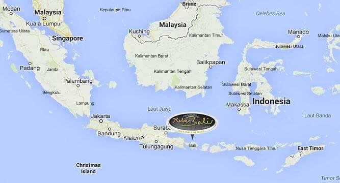 Mapa Indonesie | Bali | RelaxBali - ubytování na Bali