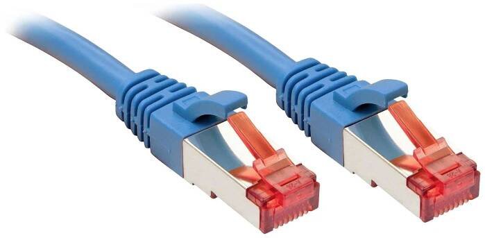 LINDY 47726 RJ45 síťové kabely, propojovací kabely CAT 6 S/FTP 30.00 m modrá 1 ks